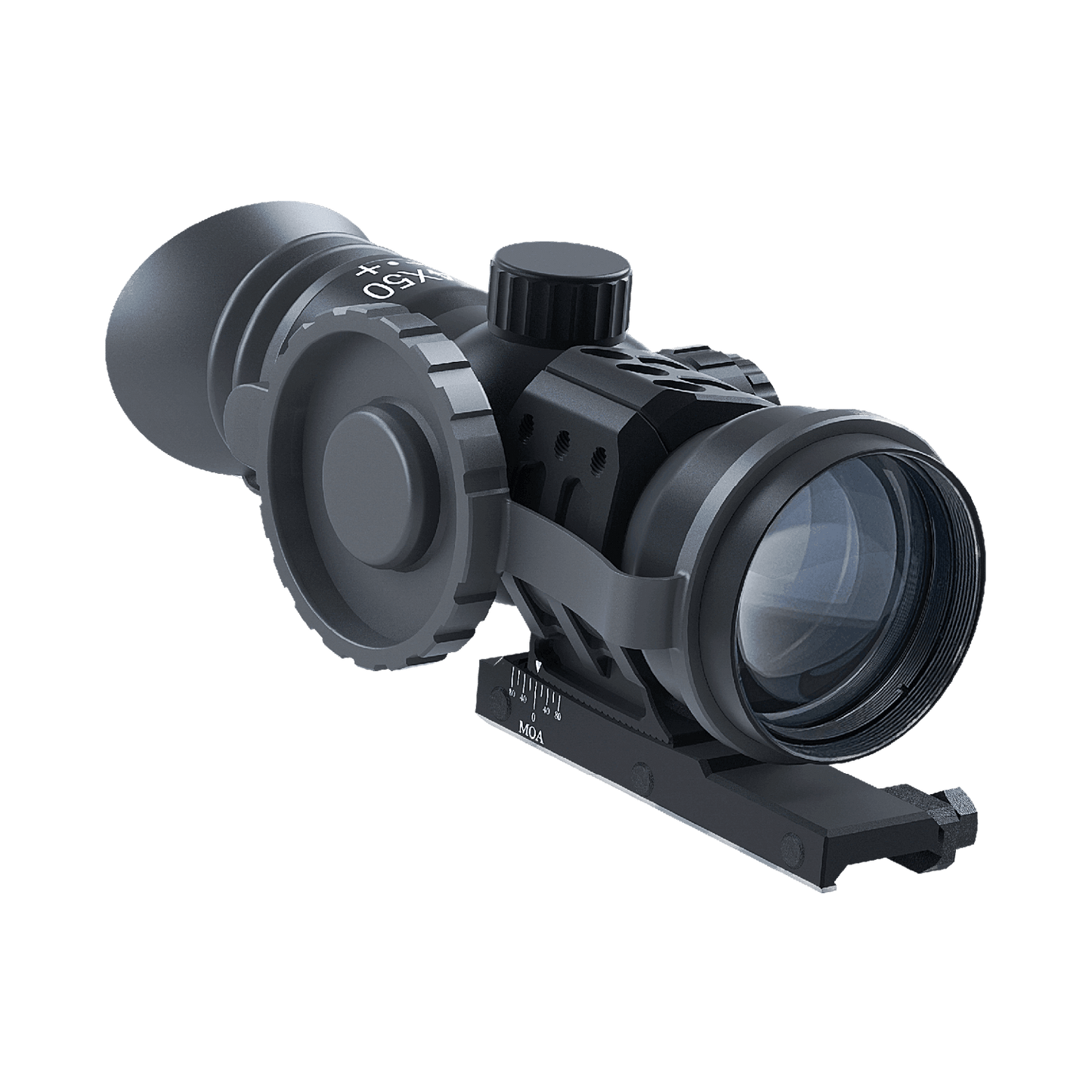 Immersive Optics 14x50 Prismatic Scope with MOA Adjustable Mounts