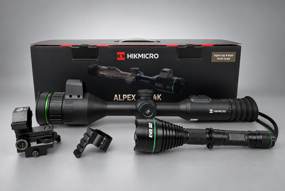 HikMicro Alpex 4K A50EL LRF BlackOut IR Bundle Kit