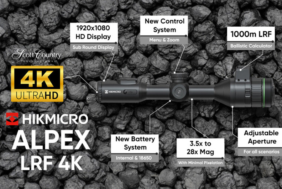 HikMicro Alpex LRF 4K A50EL Digital Day and Night Vision Riflescope
