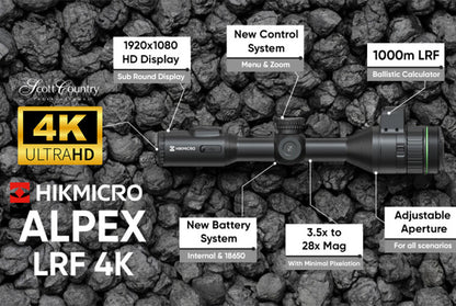 HikMicro Alpex LRF 4K A50EL Digital Day and Night Vision Riflescope