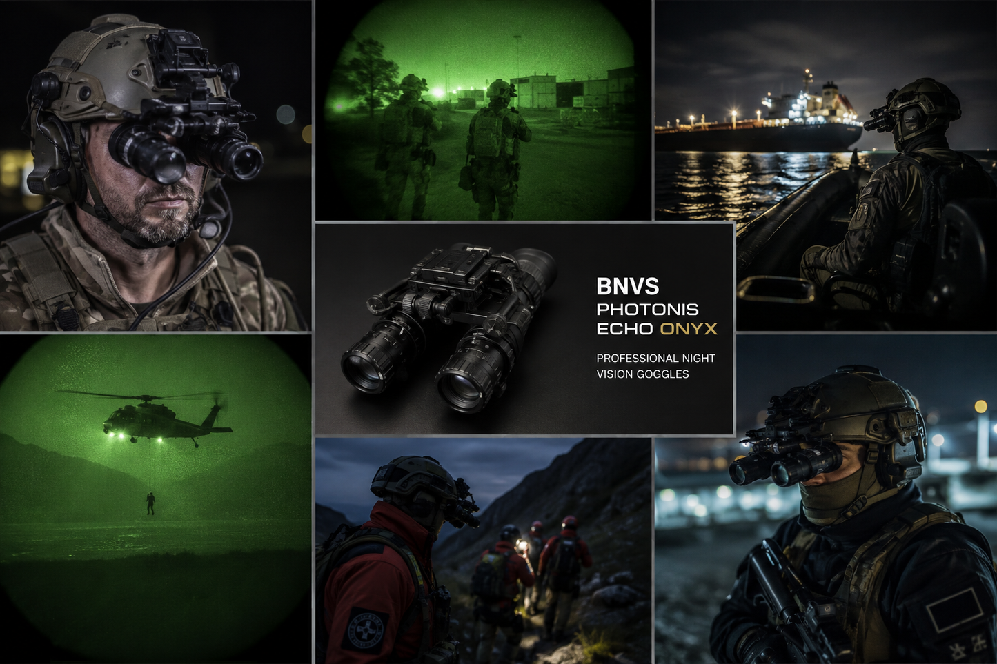BNVS PHOTONIS ECHO ONYX Night Vision Goggles