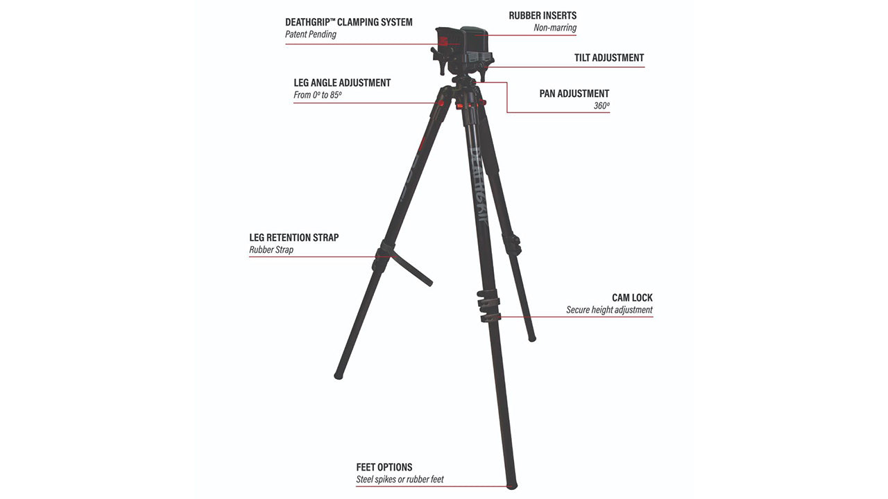 BOG DeathGrip Aluminium Rifle Tripod System