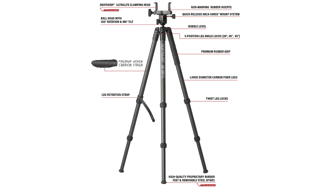 BOG Death Grip Infinite Carbon Fibre Tripod System