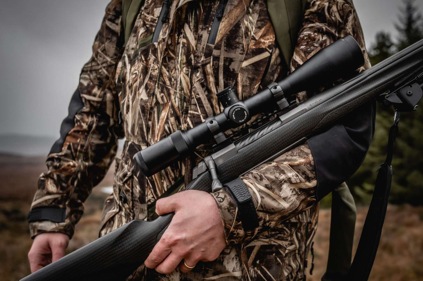 WULF Hurricane SFP Illuminated Half Mildot 0.1MRAD Side Focus Locking Turrets Rifle Scope