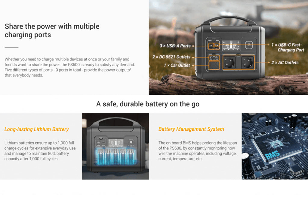 EZVIZ PS600 Portable Power Station