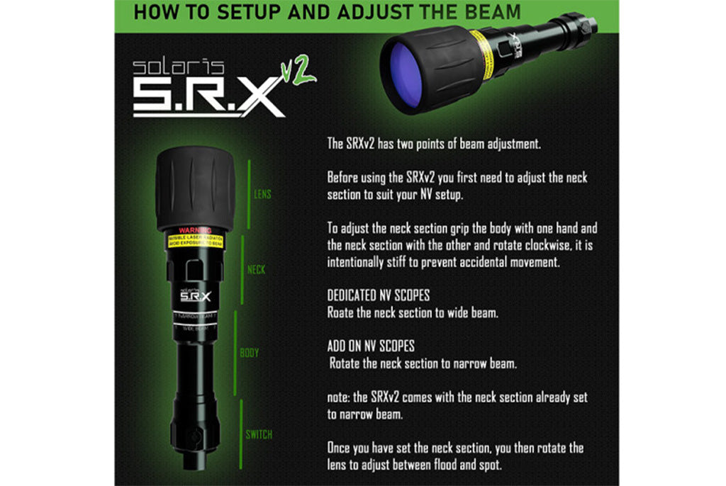 Solaris SRX V2 Laser Infrared illuminator