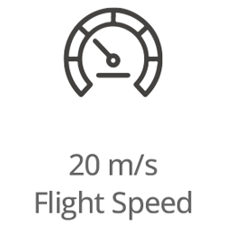 20 m/s flight speed
