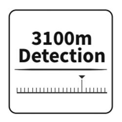3100m detection range