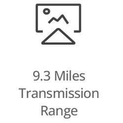 9 Miles transmission range