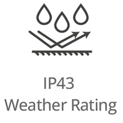 IP43 Weather Rating