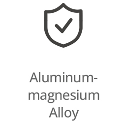 Made from a aluminium and magnesium alloy 