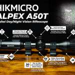HikMicro Alpex A50T-S Digital Day/Night Vision Riflescope